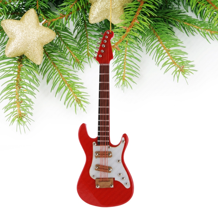 Miniature Red Guitar-TEG34
